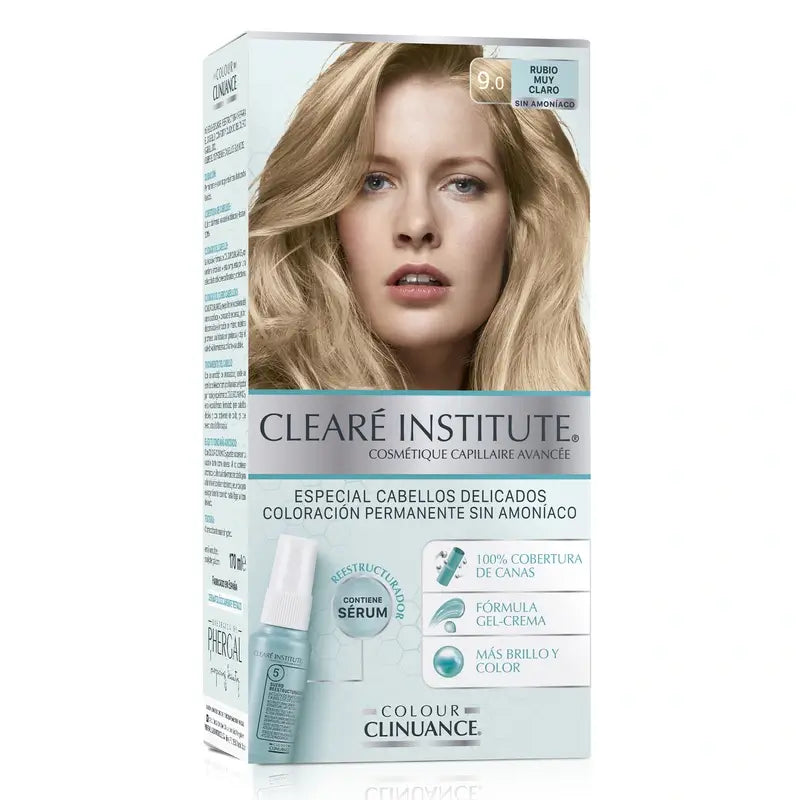 Clearé Institute Colour Clinuance Ammonia Free Permanent Colour 9.0 Very Light Blonde