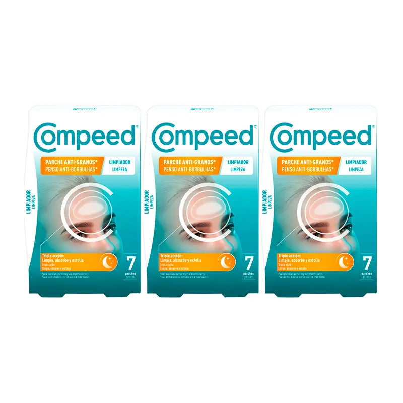 Compeed Triplo Anti-Spot Cleanser , 3x 7 units