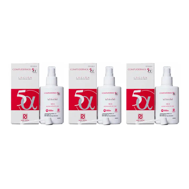 Complidermol Triplo 5 Alfa Anti-Hair Loss Lotion 3 x 120 ml