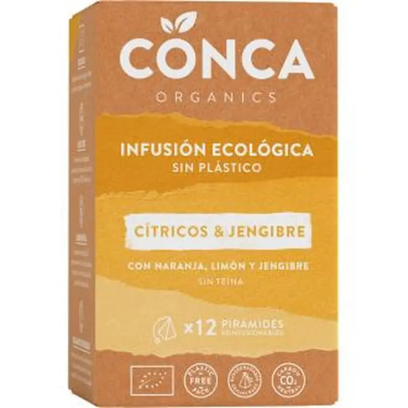 Conca Organics Citricos Y Jengibre Infusion 12Piramides. Eco