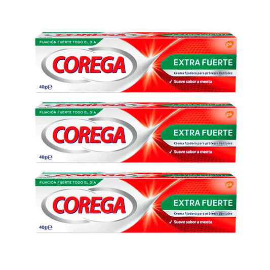 Corega Triplo Super Ultra Cream Extra Strong, 3 x 40 grams