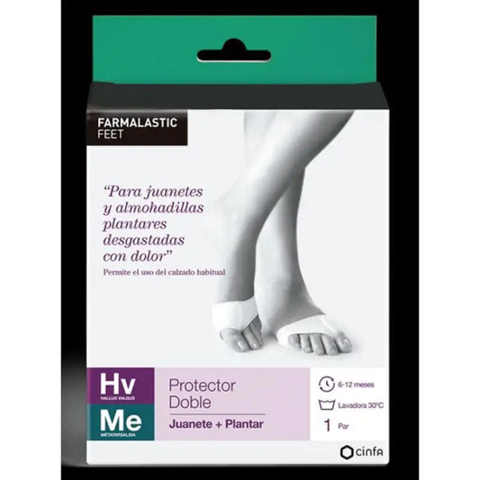 Farmalastic Corrector Doble Juanetes Y Plantar Pie Derecho. T-M