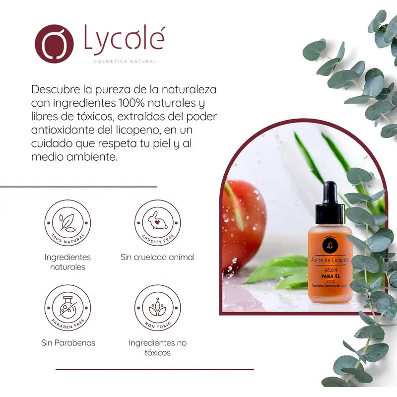 Lycopene Natural Cosmetics Lycopene Serum Oils For Men 50Ml. Lycole