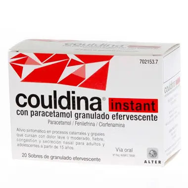 Couldina Instant with Paracetamol 20 Effervescent Sachets