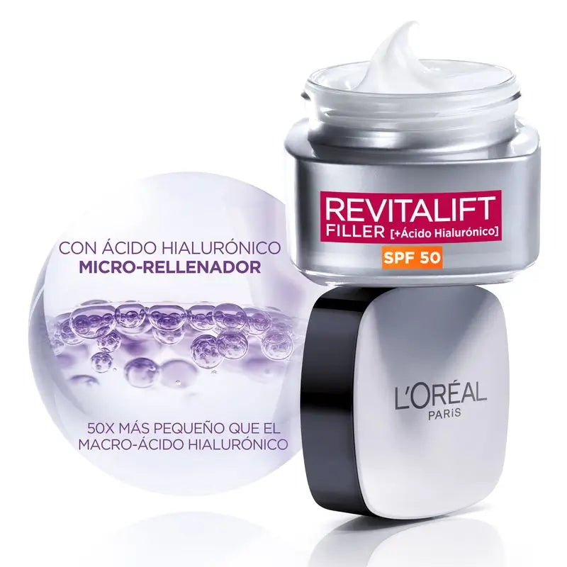 L'Oréal Paris Intensive Replenishing Cream With Hyaluronic Acid And Spf 50: Volume And Uvb/Uva Protection