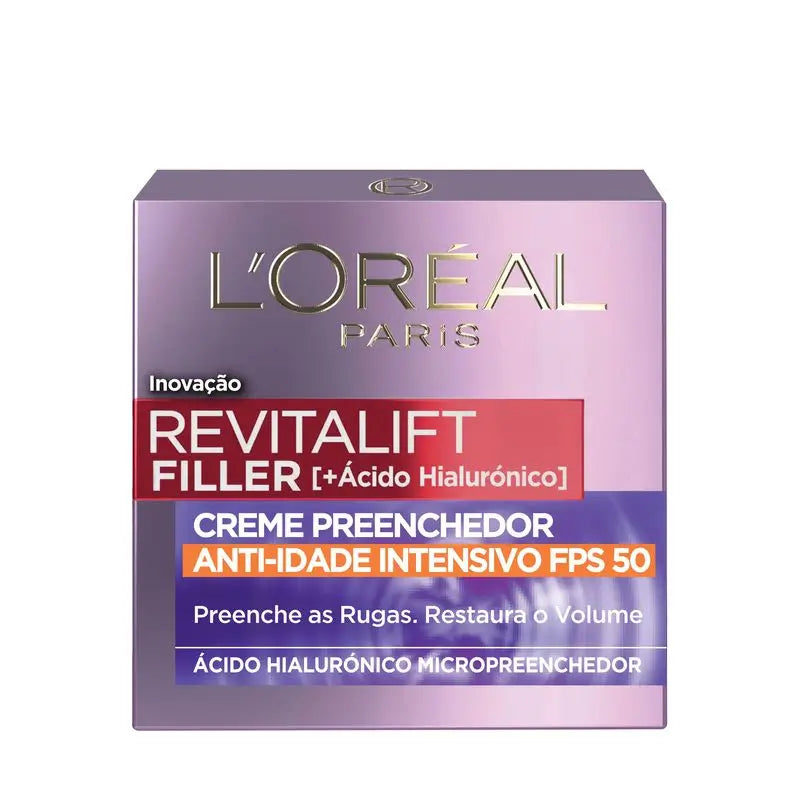 L'Oréal Paris Intensive Replenishing Cream With Hyaluronic Acid And Spf 50: Volume And Uvb/Uva Protection