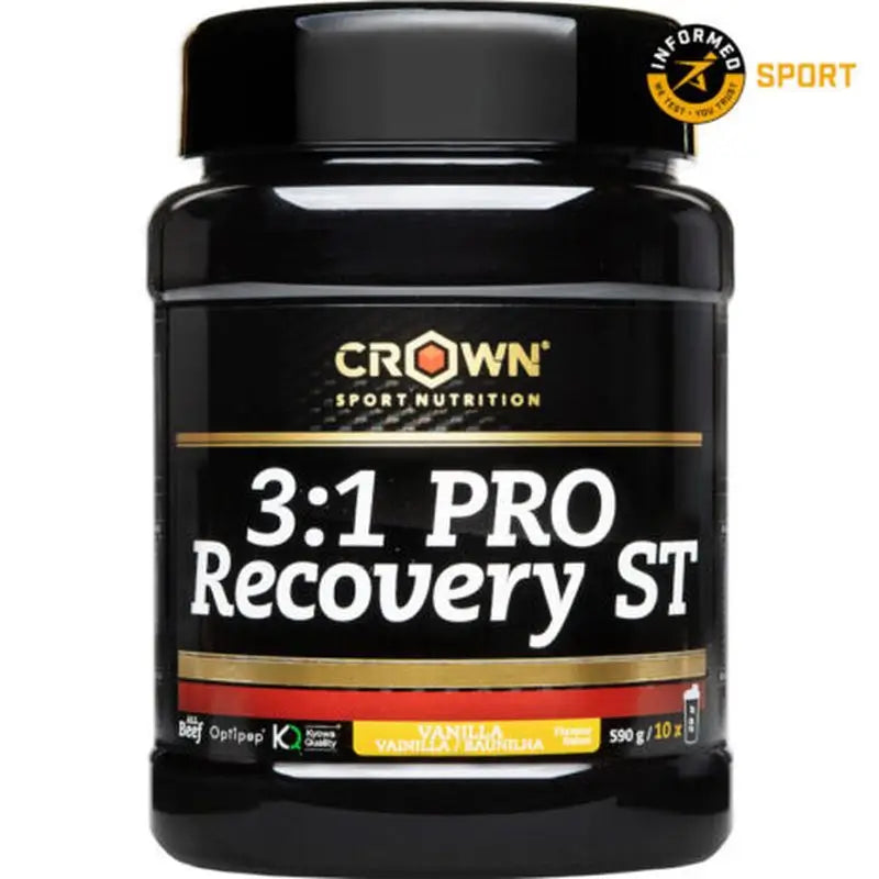 Crown Sport Nutrition 3:1 Pro Recovery Vainilla  , 590 g (10 porciones)