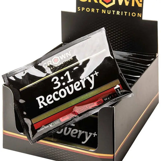 Crown Sport Nutrition 3:1 Recovery+ Frutos Rojos Monodosis  , 14 x 50  gr