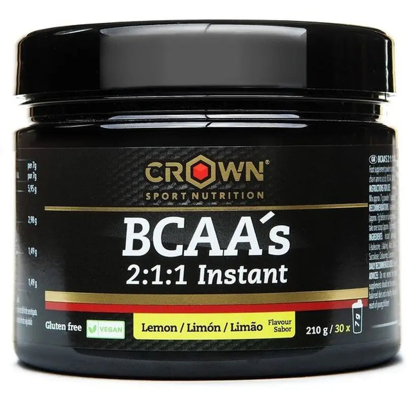 Crown Sport Nutrition Bcaas Instant Limón , 210 g (30 porciones)