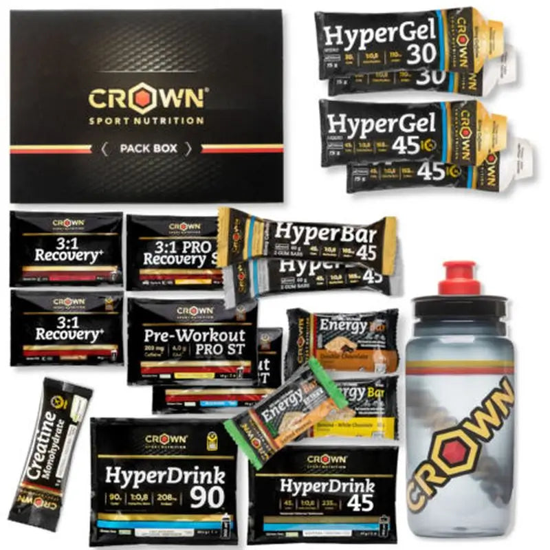 Crown Sport Nutrition Pack Hyper Energy Tester Con Bidón 550 Ml