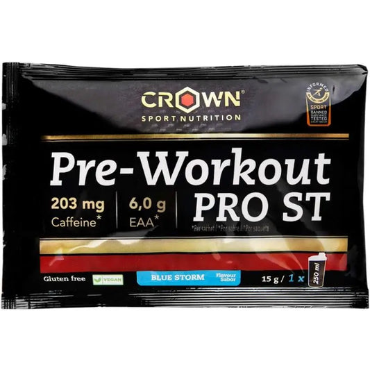 Crown Sport Nutrition Pre Workout Pro St Blue Storm Monodosis , 15 gr