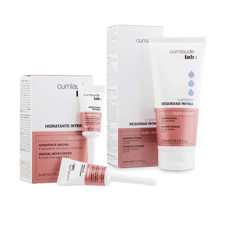 Cumlaude Lab Pack Lubripiù Intimate Cream 200 Ml + Internal Moisturiser 6 Single Doses