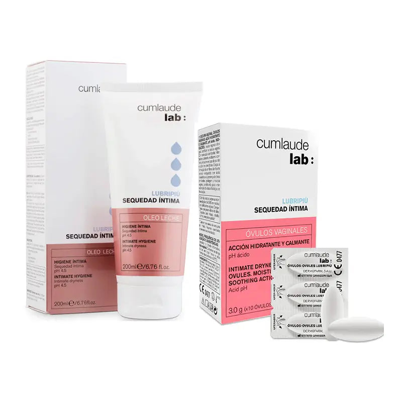 Cumlaude Lab Pack Lubripiù Intimate Cream 200 Ml + Moisturising Vaginal Ovuli 10 Units