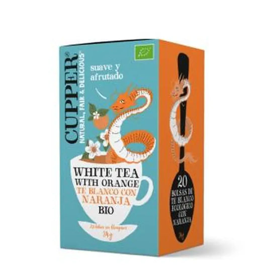 Cupper Te Blanco Con Naranja Infusion 20Bolsitas. Bio