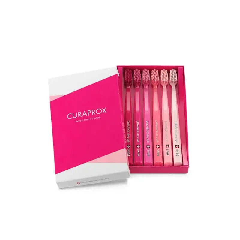 Curaprox Cepillo De Dientes Cs 5460 Rosa Edición, 6 unidades