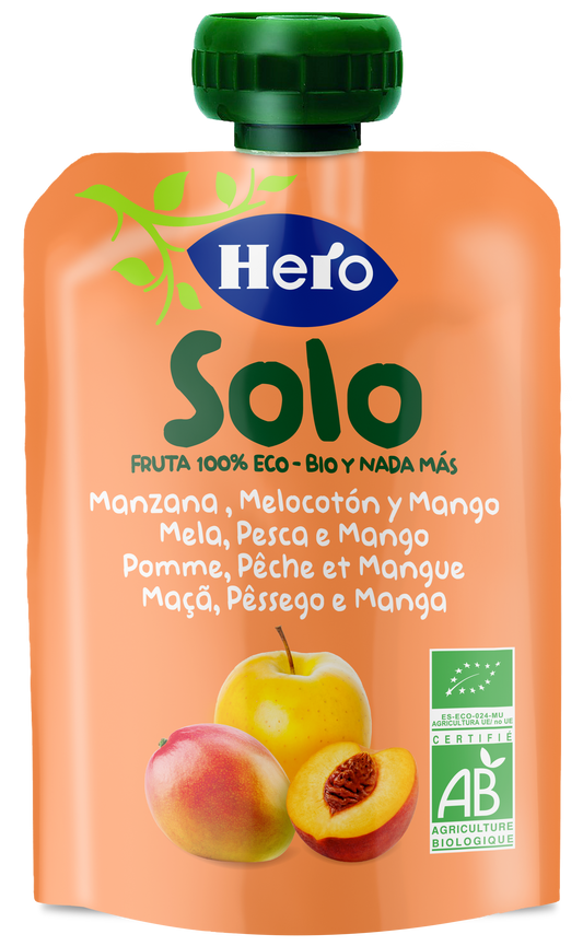 Hero Baby Hero Baby Sachet Solo Apple Peach & Mango Eco Hb Solo 100G