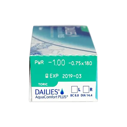 Dailies Aquacomfort Plus Daily Toric Lenses , 30 units