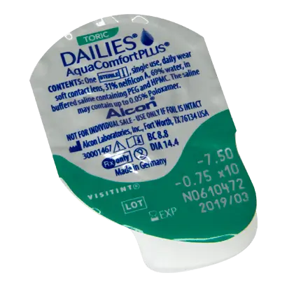 Dailies AquaComfort Plus Daily Toric Lenses , 30 units