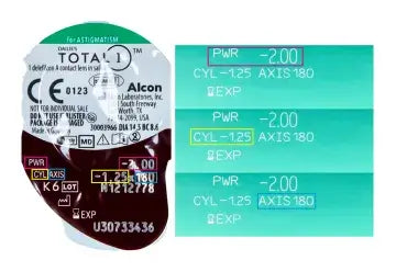 Dailies Total 1 Daily Toric Lenses , 30 units