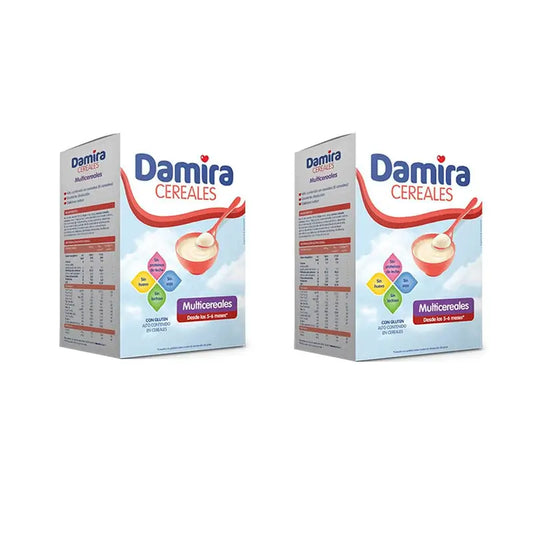 Damira Muticereales Papilla de Continuación, 2X600 gr