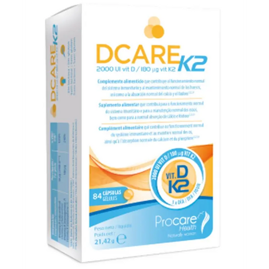 Dcare K2 2000 Iu Vitamin D3, 84 pearls