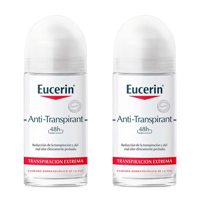 Eucerin Duplo Antitranspirante Roll On, 2X50 ml