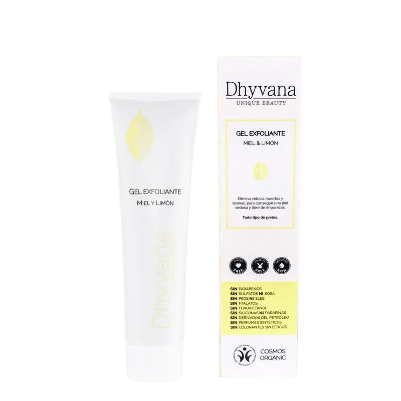 Dhyvana Gel Exfoliante Miel Y Limon 100Ml.