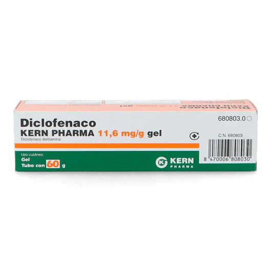 Diclofenaco Kern Pharma 11,6 mg/g Gel Cutáneo, 60 gr