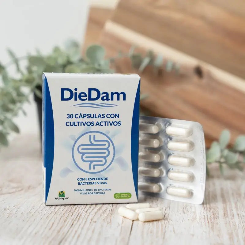 Diedam Probiotic Enteric Capsules - Lactobacillus, Bifidobacterium and Inulin