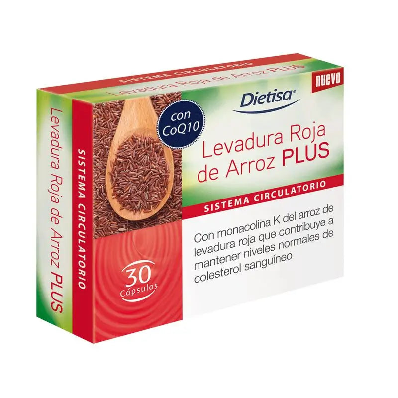 Dietisa Dts Levadura Roja De Arroz Plus , 60 cápsulas