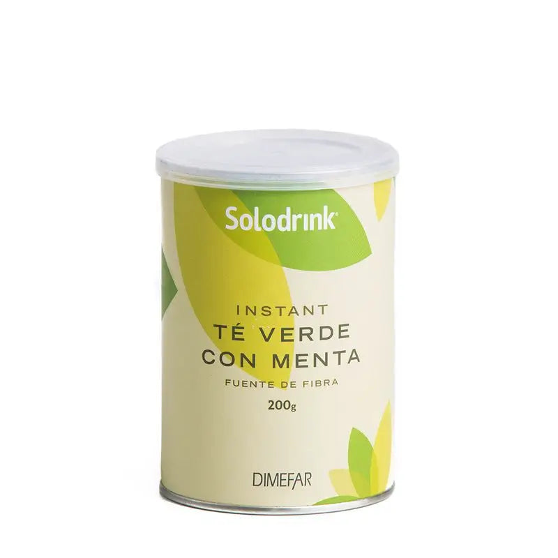 Dimefar Solodrink Te Verde+Fibra+Menta Bote Instan.150Gr