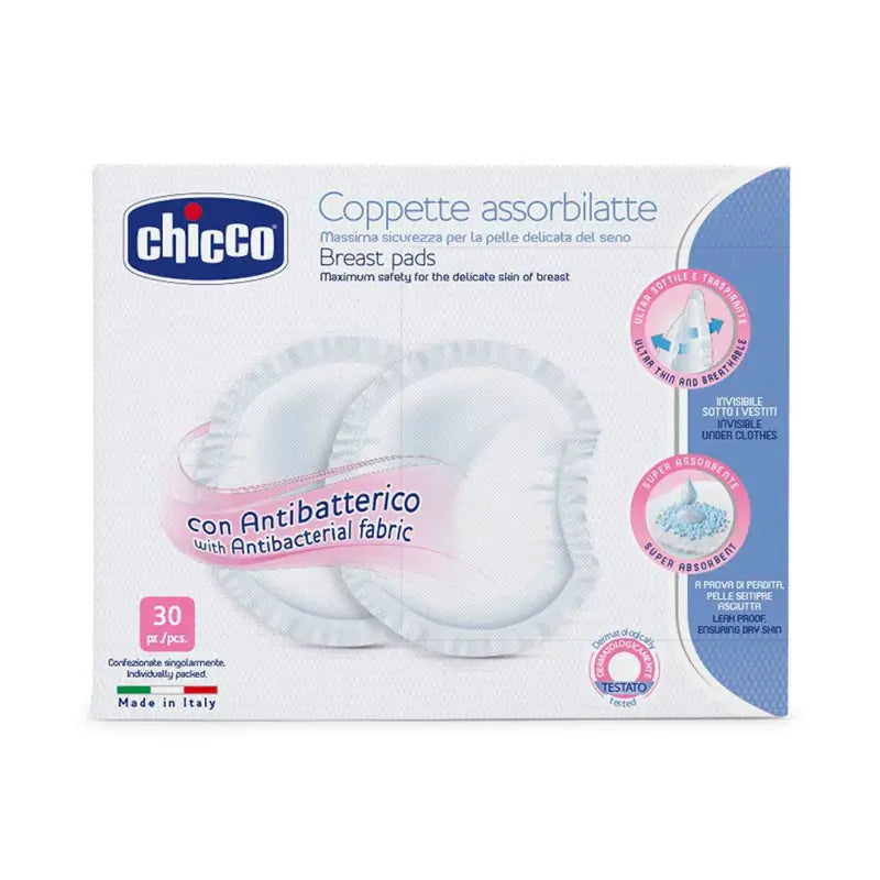 Chicco Discos Absorbentes Antibactérianos 30 unidades