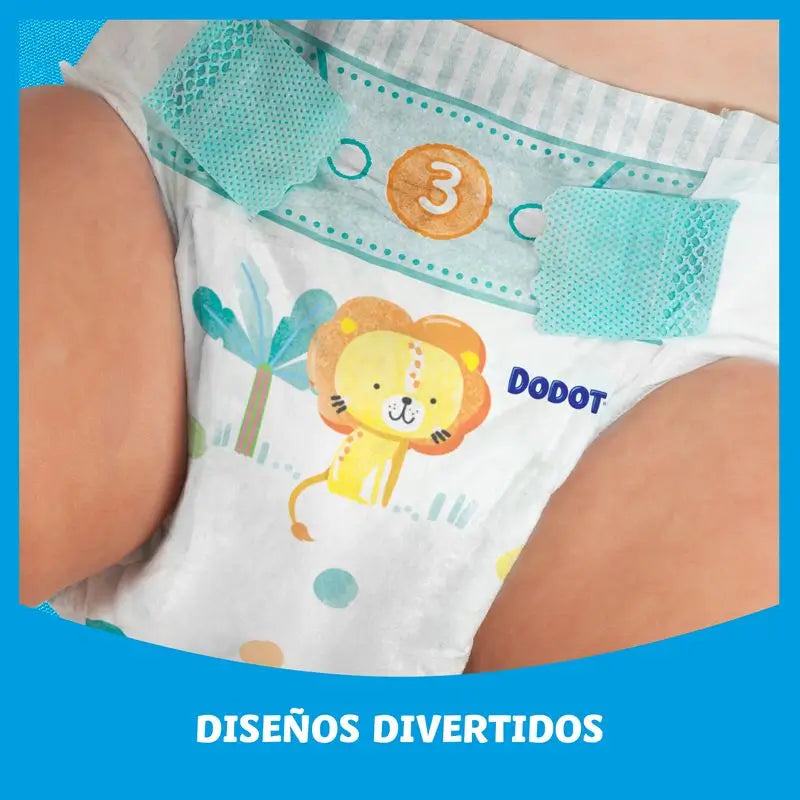 Dodot Baby Dry Nappy Size 4 (10-15kg), 62 pcs.