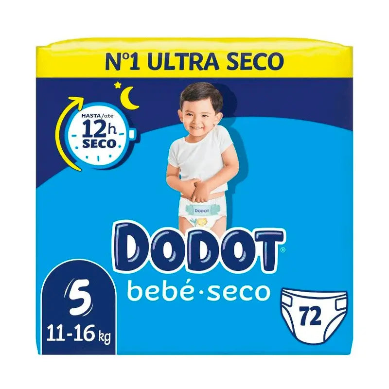 Dodot Mainline Jumbo Pack Talla 5 (11-16 Kg), 72 unidades