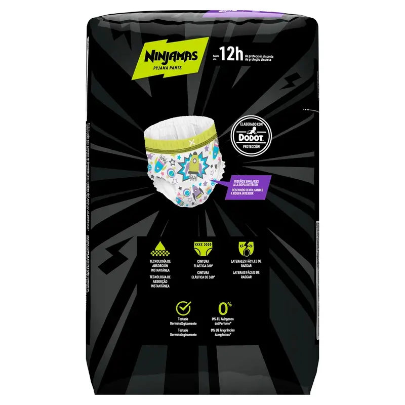 Dodot Ninjamas Rocket Nappy Size 7 , 10 pieces