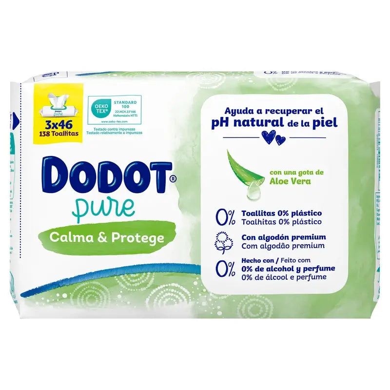 Dodot Aloe Wipes Box 3x46
