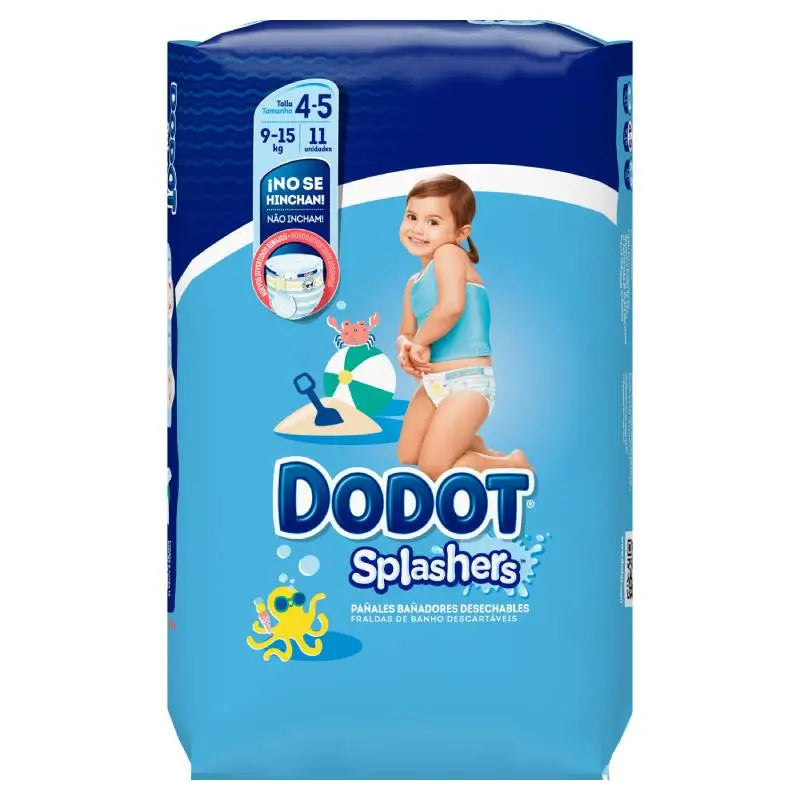 Dodot Splashers Talla 4, 11 Pañales-Bañadores Desechables