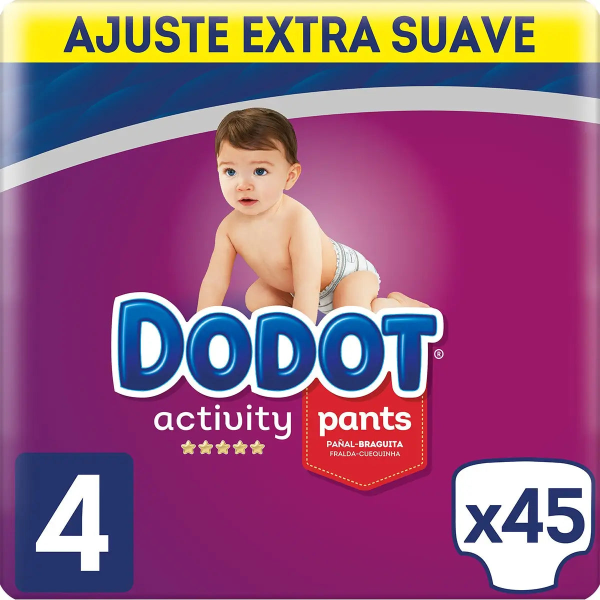 Dodot Pants Activity Extra Jumbo Pack Talla 4 (9-15 Kg), 45 unidades