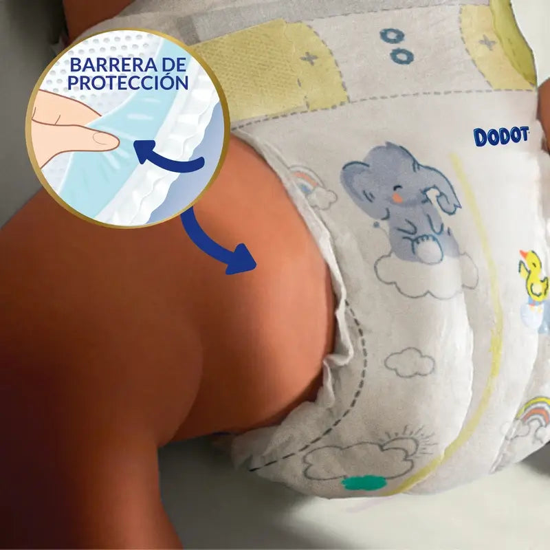 Dodot Sensitive Size 3+, For Baby, 7Kg-11Kg , 112 nappies