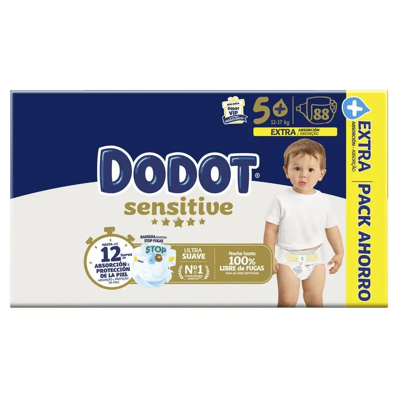 Dodot Sensitive Extra-Box Size 5 - 88 pcs.