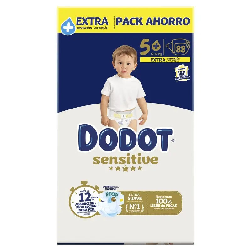 Dodot Sensitive Extra-Box Size 5 - 88 pcs.