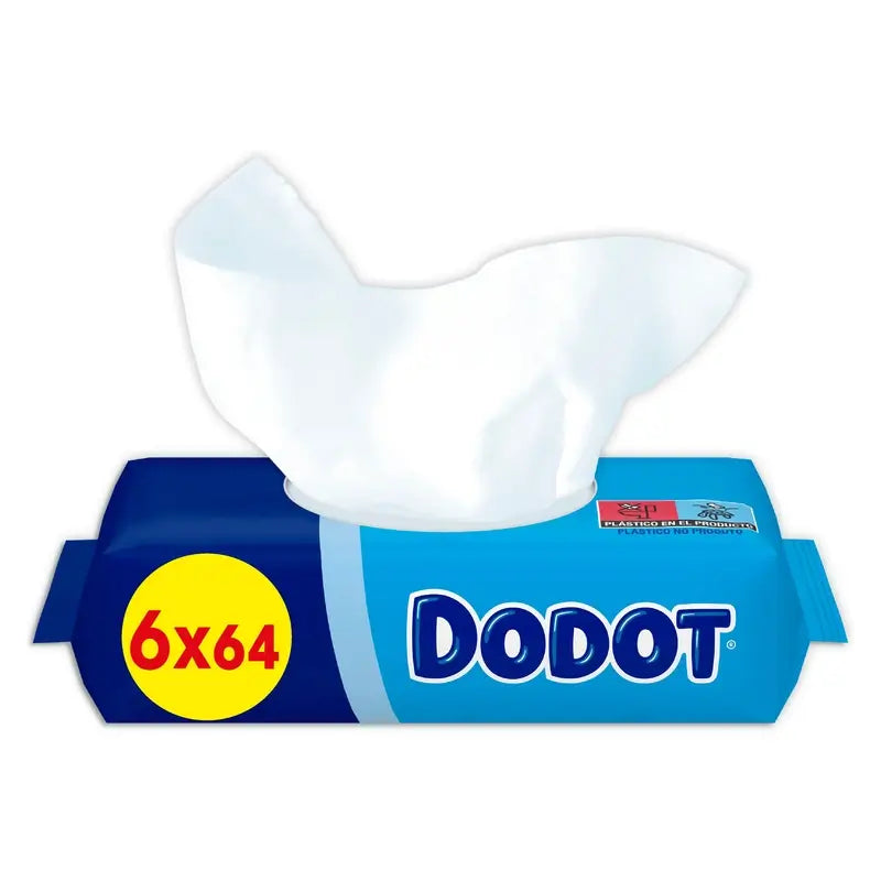 Dodot Baby Wipes 6 Packs, 384 Wipes