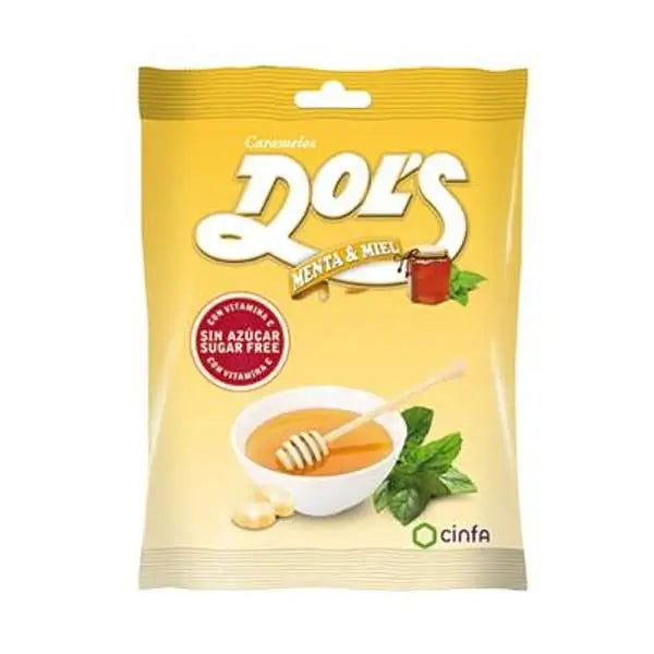 Cinfa Dols Caramelos Sin Azucar Menta-Miel Bolsa, 60gr