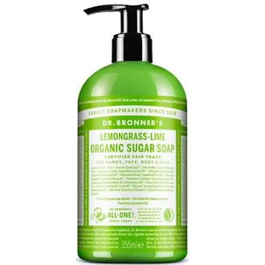 Dr. Bronner´S Jabon De Azucar Lemongrass-Lima 355Ml.