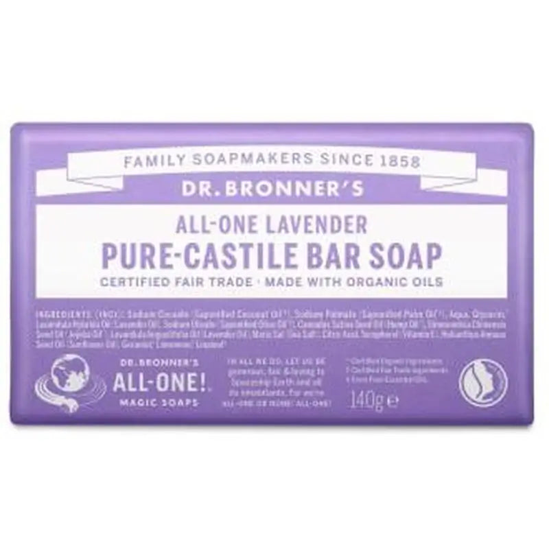 Dr. Bronner´S Jabon En Pastilla Lavanda 140Gr.