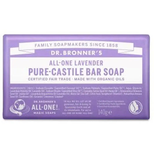 Dr. Bronner´S Jabon En Pastilla Lavanda 140Gr.