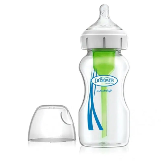 Dr.Brown's Baby Bottle Wide Mouth Pp Cristal Options+, 270 ml