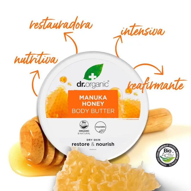 Dr. Organic Manuka Honey Body Cream 200ml.