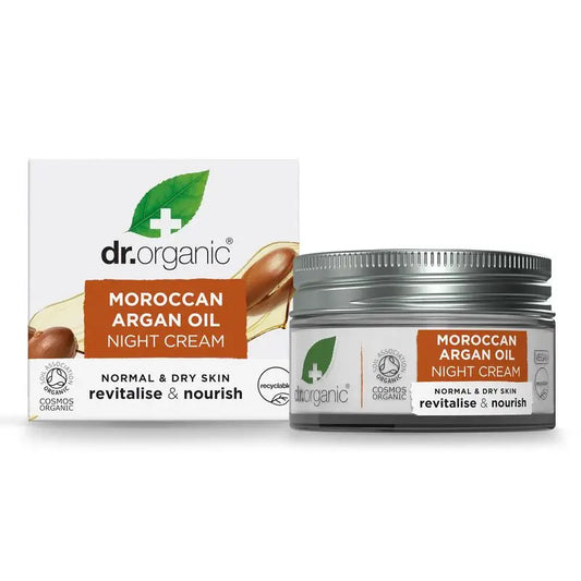 Dr.Organic Argan Oil Night Cream Normal To Dry Skin, 50 ml