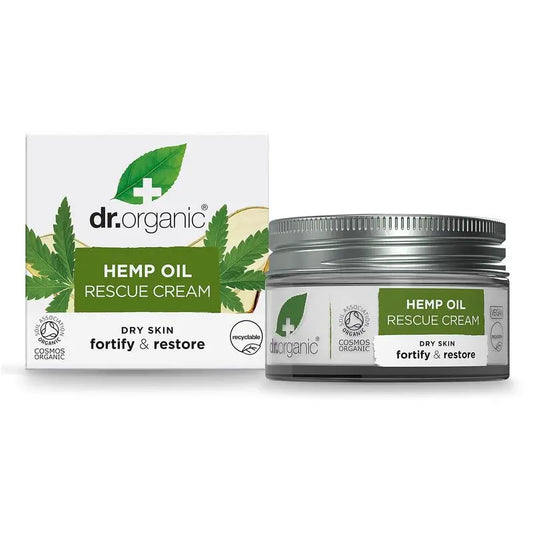 Dr.Organic Hemp Oil Hemp Oil Rescue Cream Combination Skin, 50 ml